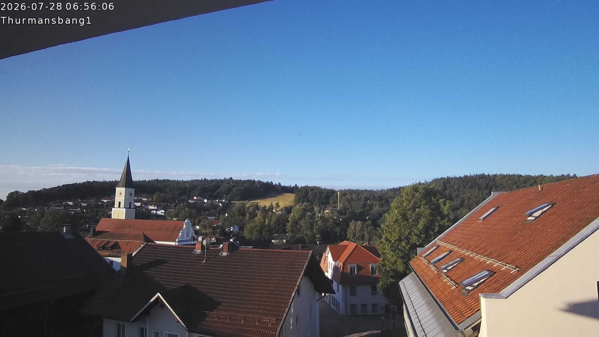 Archiv Foto Webcam Blick auf Thurmansbang im Bayerischen Wald
