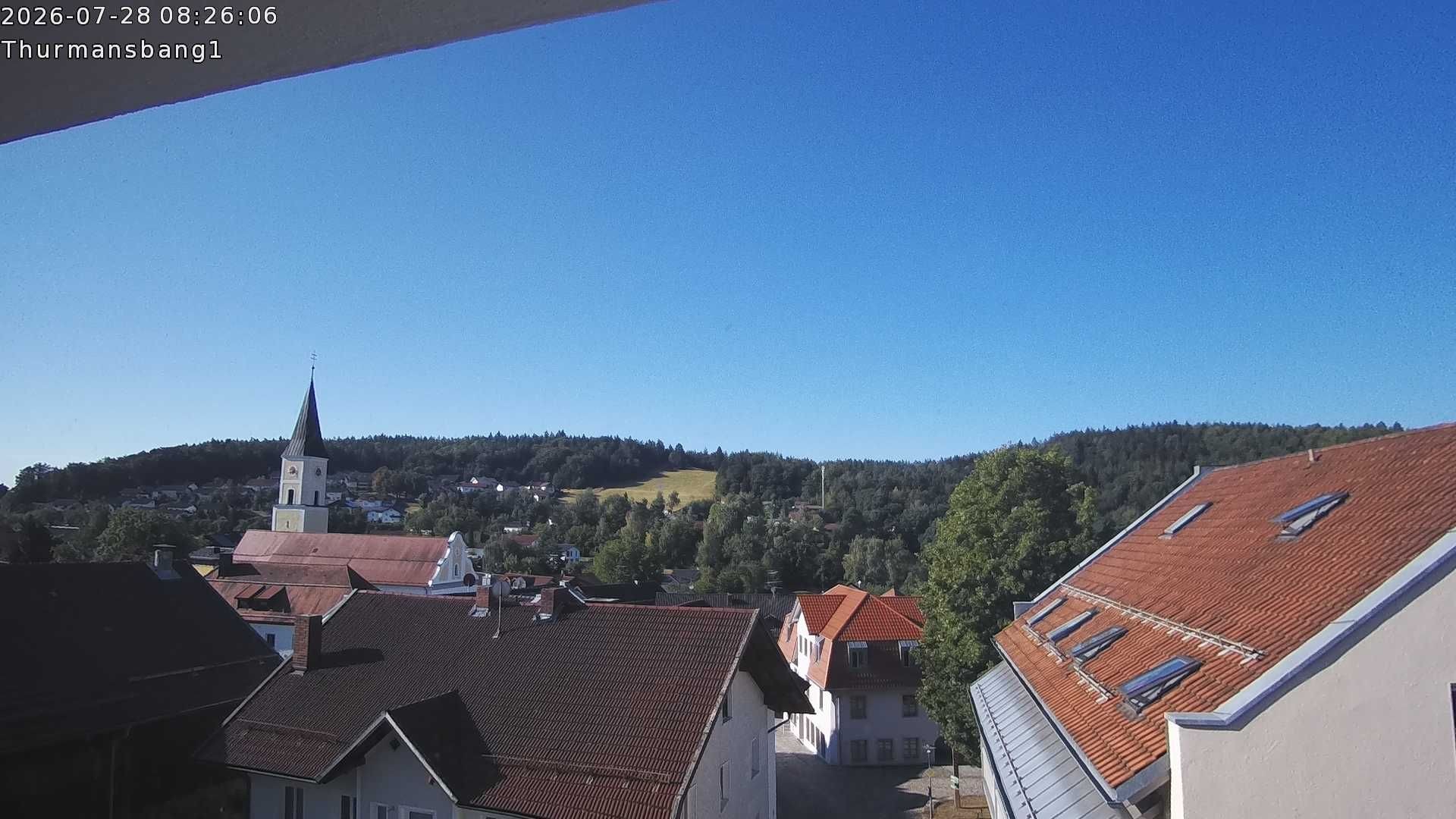 Archiv Foto Webcam Blick auf Thurmansbang im Bayerischen Wald