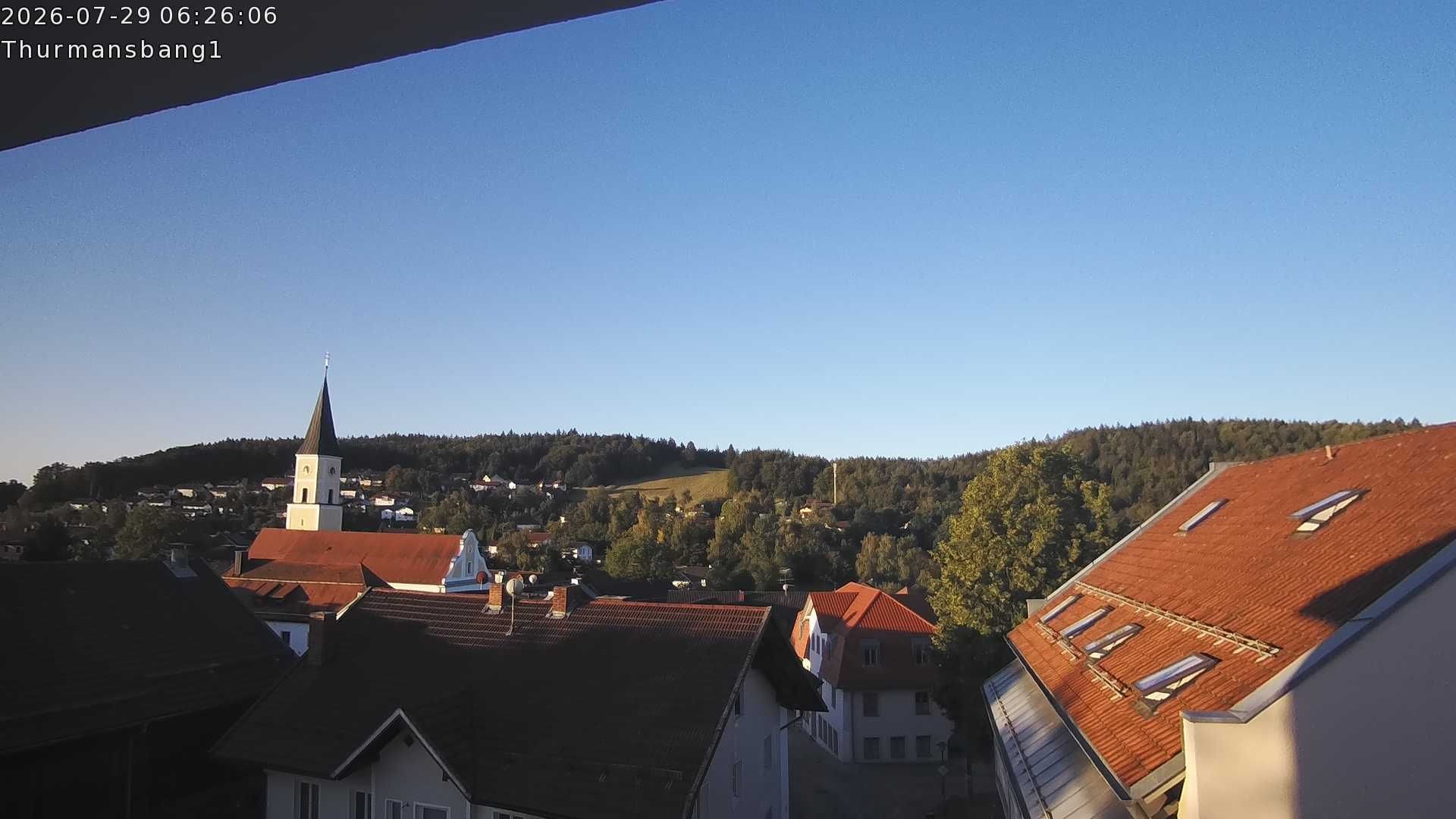 Archiv Foto Webcam Blick auf Thurmansbang im Bayerischen Wald