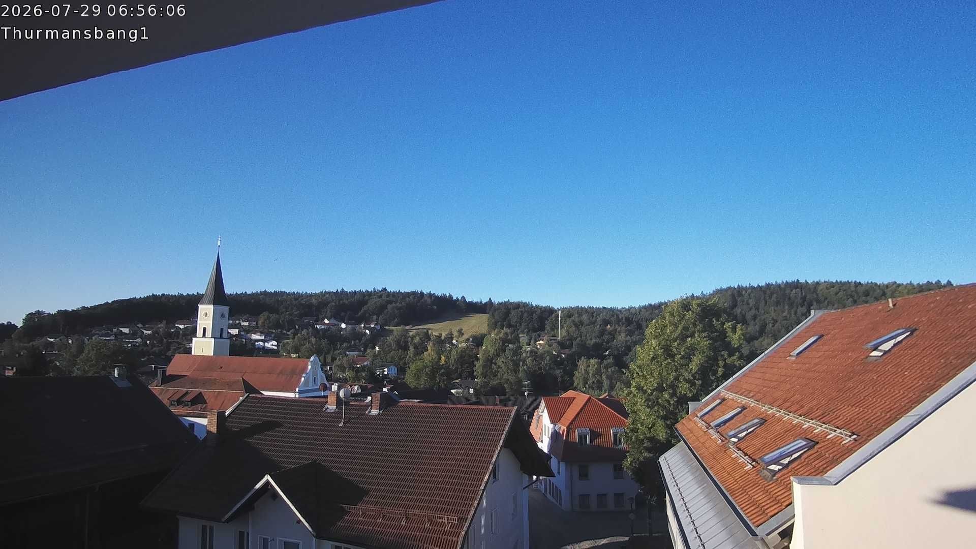 Archiv Foto Webcam Blick auf Thurmansbang im Bayerischen Wald