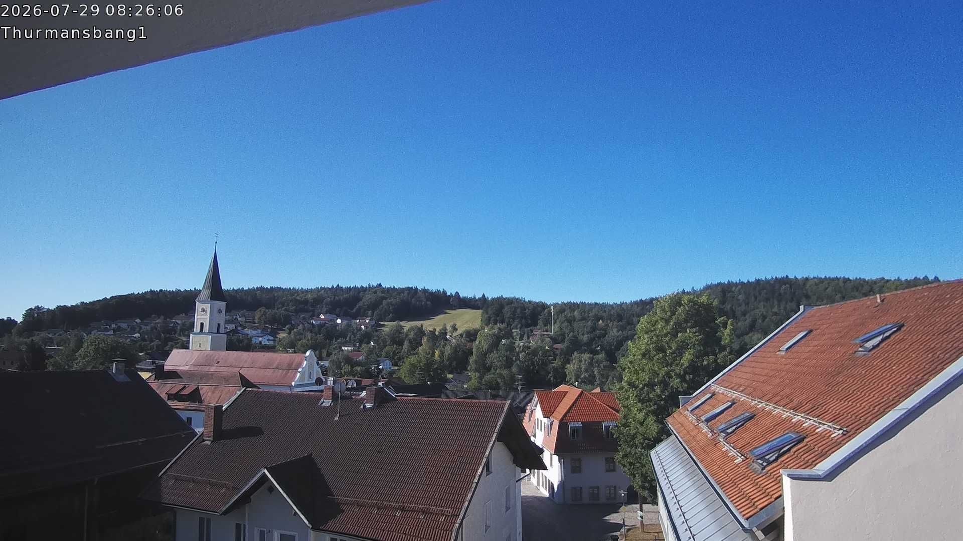 Archiv Foto Webcam Blick auf Thurmansbang im Bayerischen Wald
