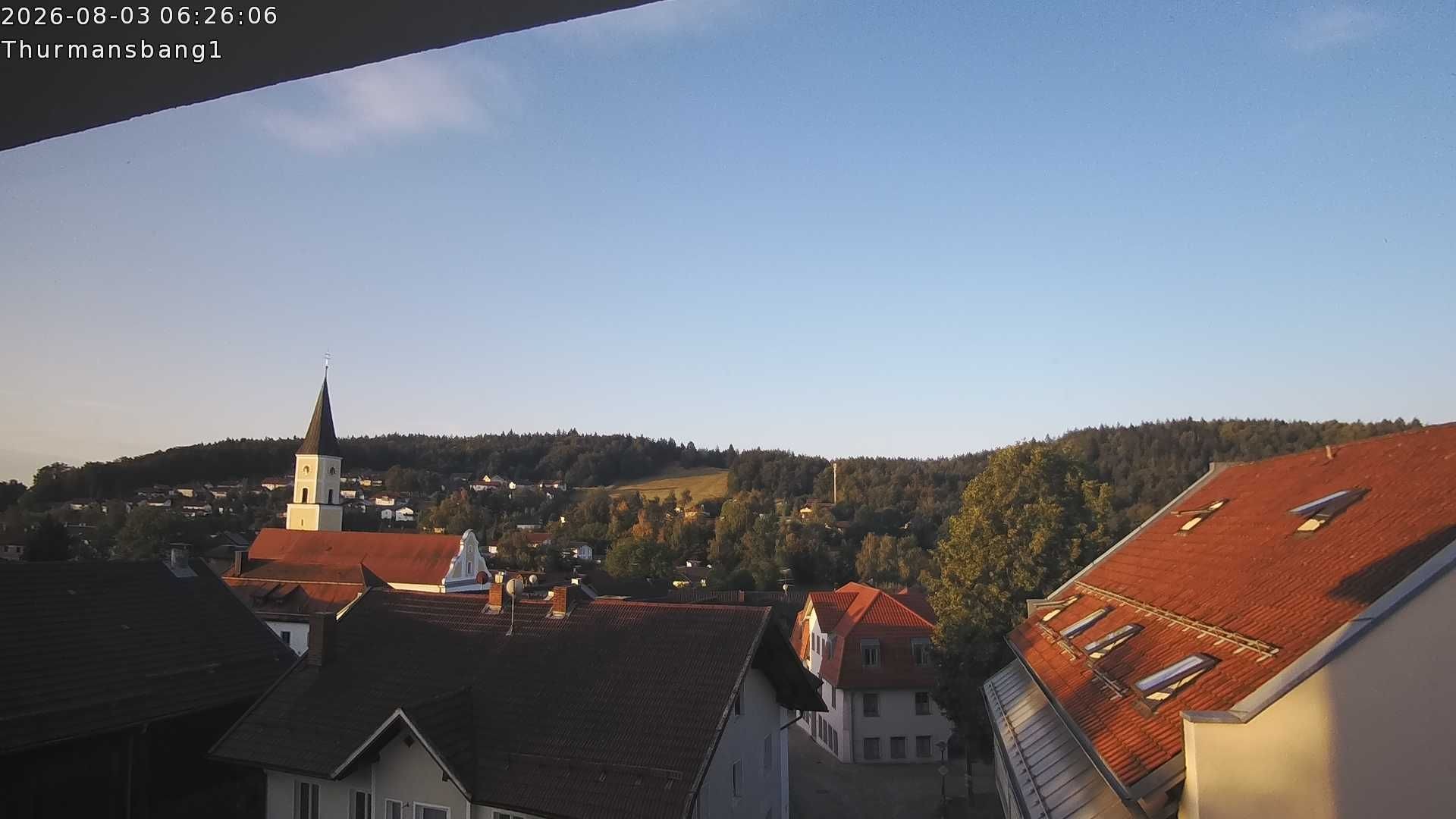Archiv Foto Webcam Blick auf Thurmansbang im Bayerischen Wald