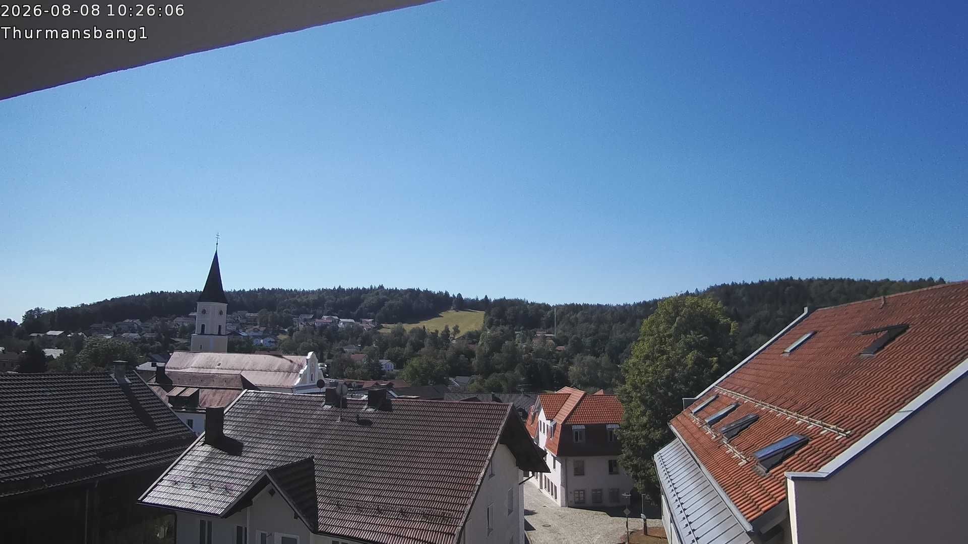Archived image Webcam Thurmansbang village
