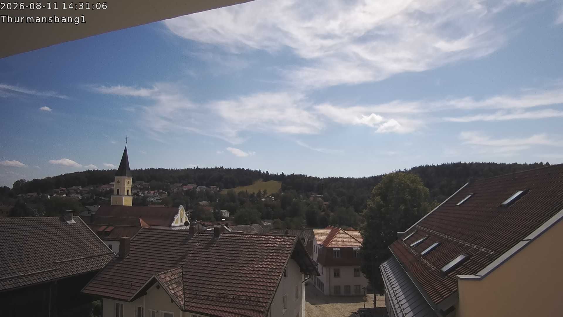 Archiv Foto Webcam Blick auf Thurmansbang im Bayerischen Wald