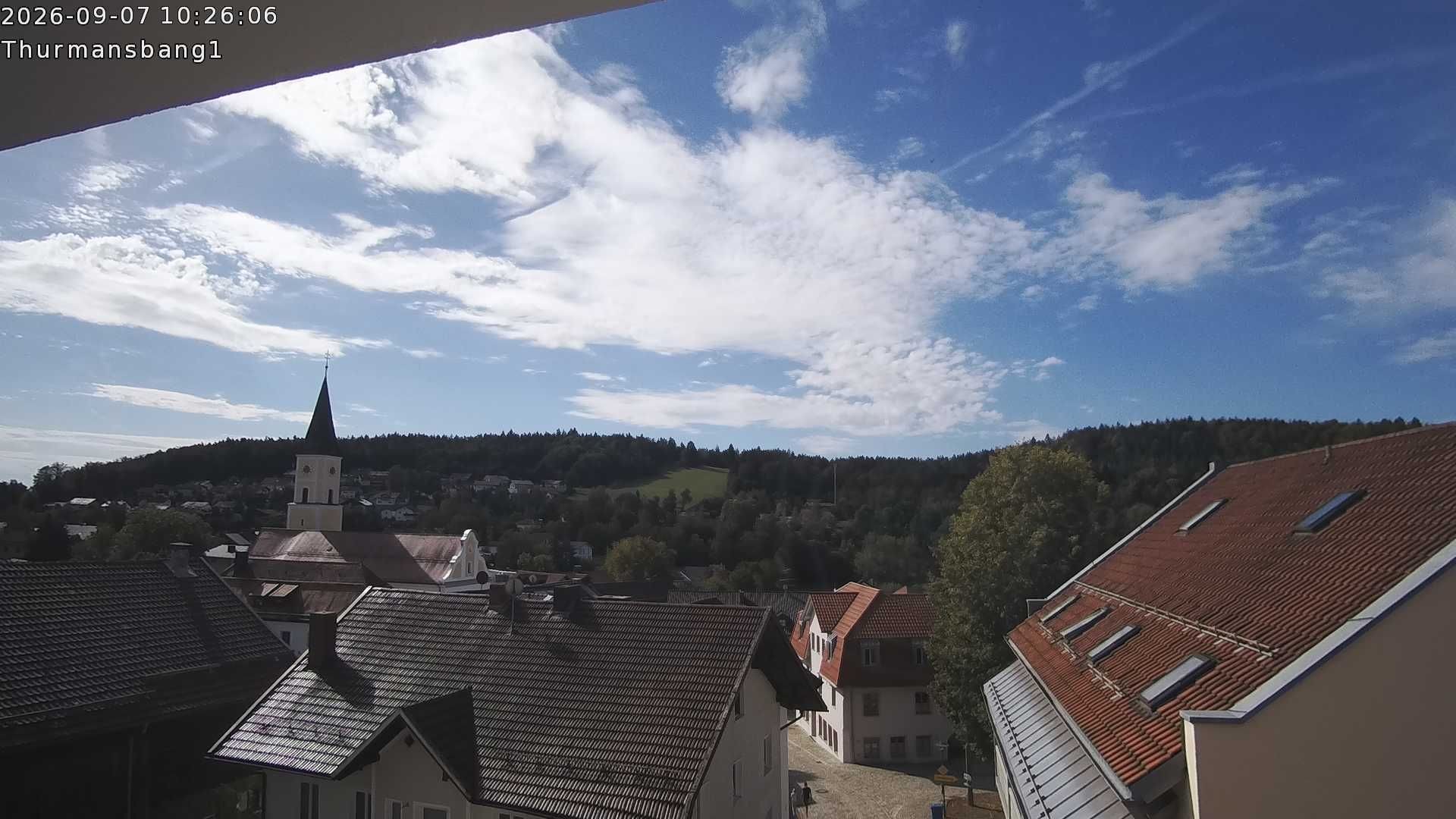 Archiv Foto Webcam Blick auf Thurmansbang im Bayerischen Wald