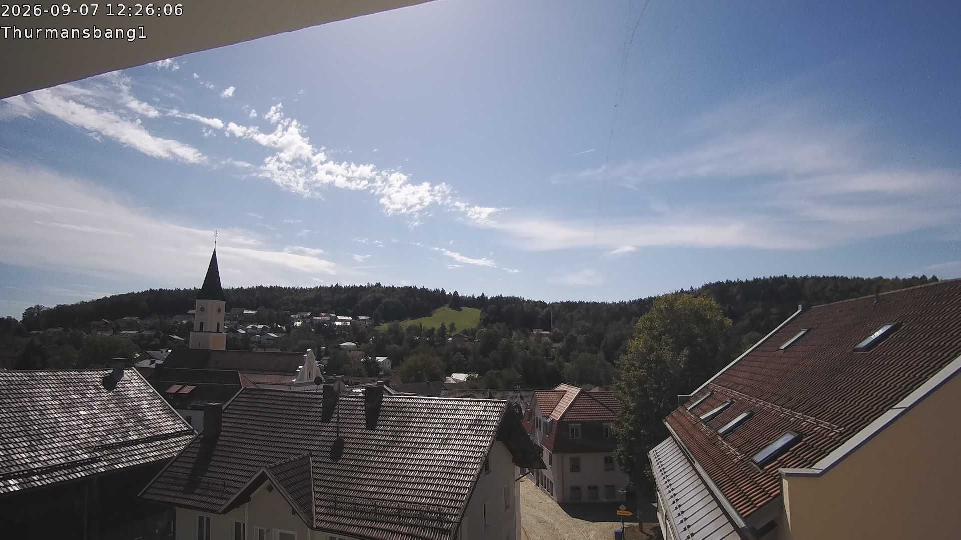 Archiv Foto Webcam Blick auf Thurmansbang im Bayerischen Wald
