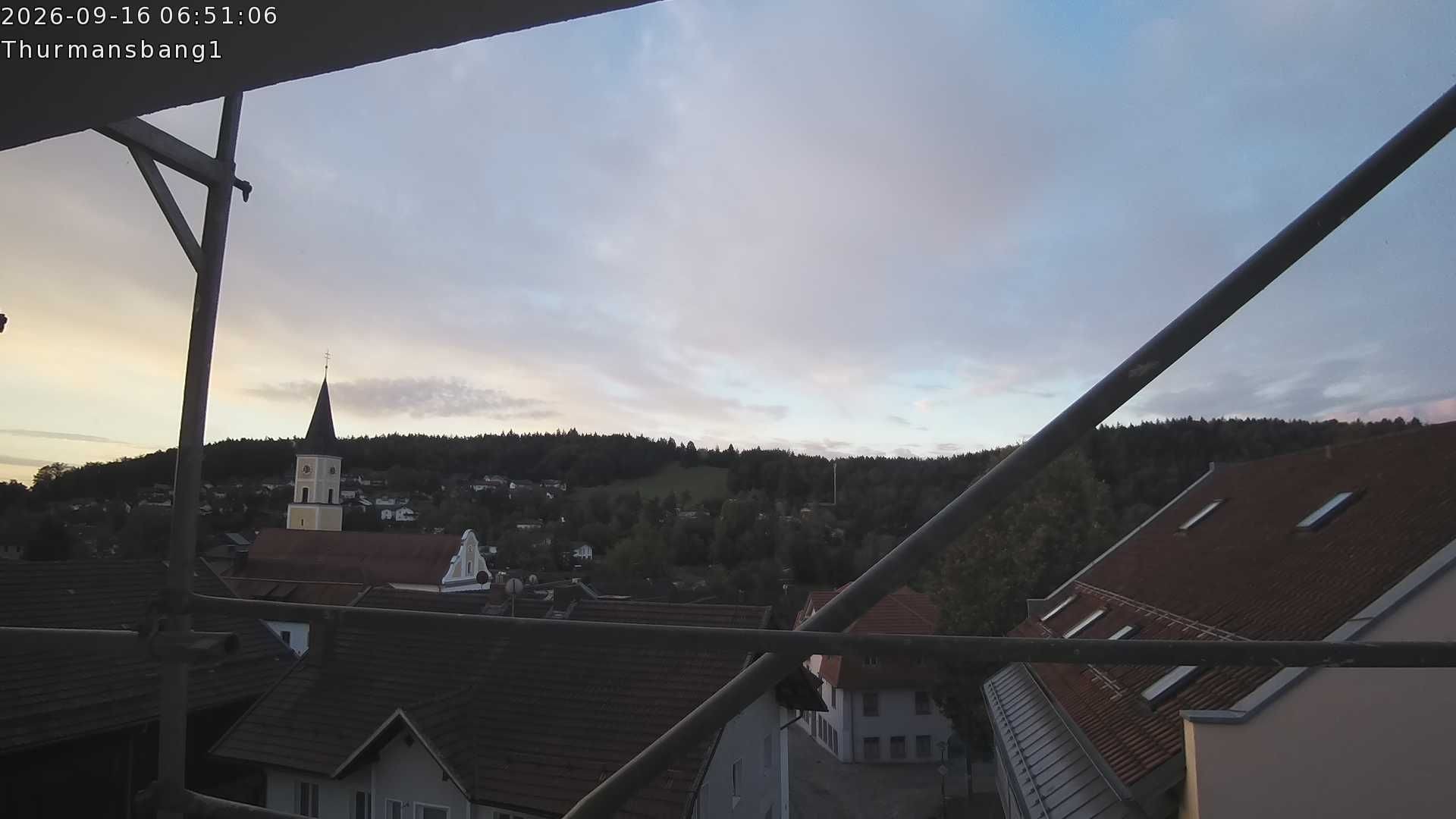 Archived image Webcam Thurmansbang village