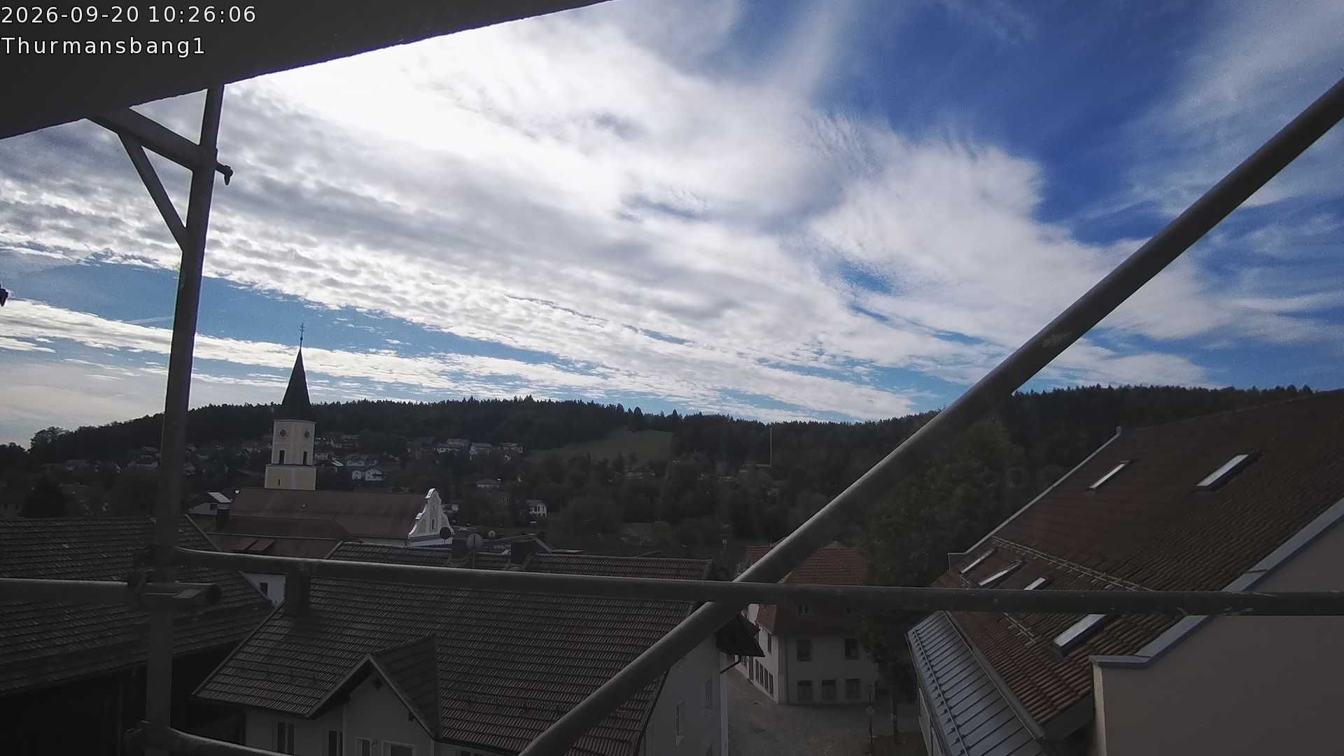 Archived image Webcam Thurmansbang village