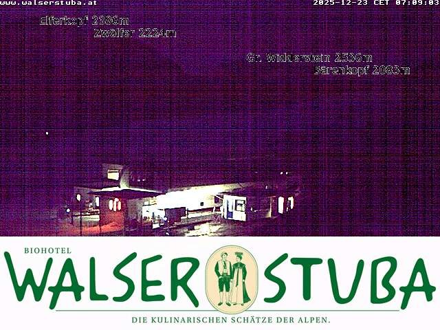 Archiv Foto Webcam Hotel für Bergfreunde - Walserstuba