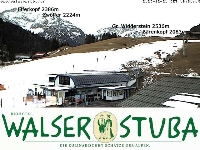 Archiv Foto Webcam Hotel für Bergfreunde - Walserstuba