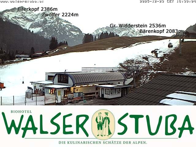 Archiv Foto Webcam Hotel für Bergfreunde - Walserstuba