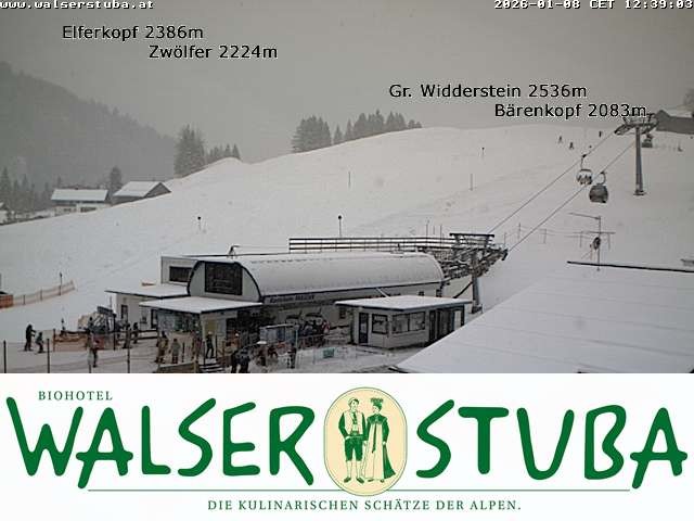 Archiv Foto Webcam Hotel für Bergfreunde - Walserstuba