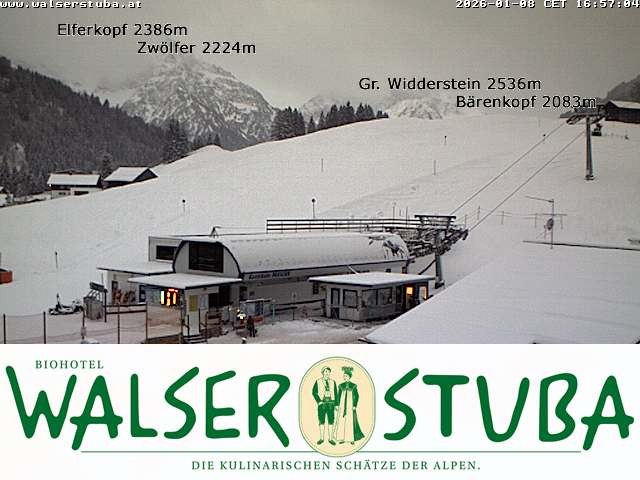 Archiv Foto Webcam Hotel für Bergfreunde - Walserstuba