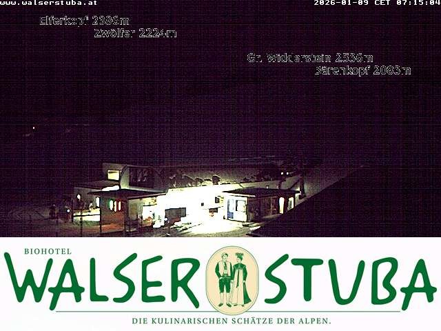 Archiv Foto Webcam Hotel für Bergfreunde - Walserstuba