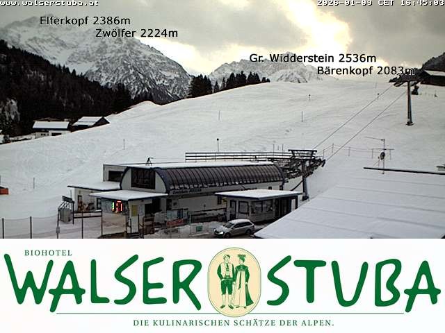 Archiv Foto Webcam Hotel für Bergfreunde - Walserstuba