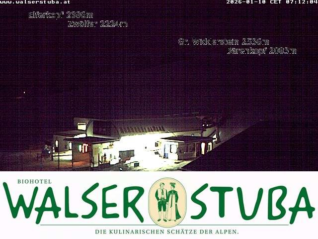 Archiv Foto Webcam Hotel für Bergfreunde - Walserstuba