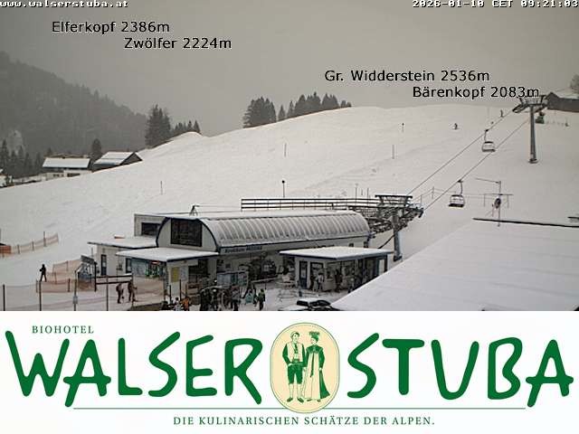 Archiv Foto Webcam Hotel für Bergfreunde - Walserstuba