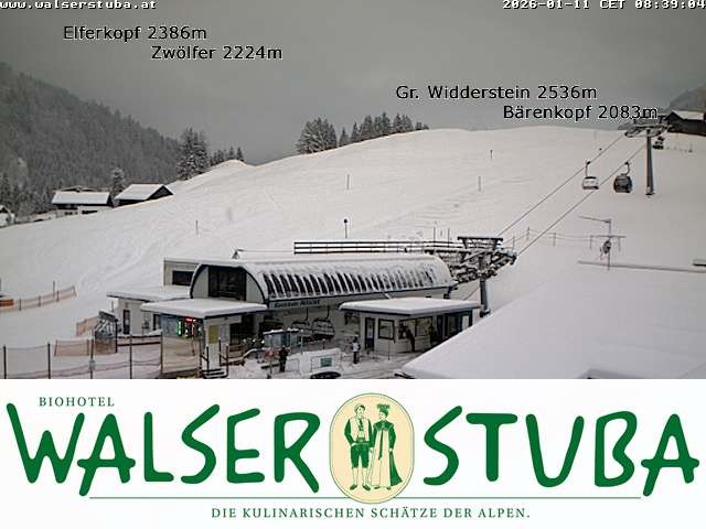 Archiv Foto Webcam Hotel für Bergfreunde - Walserstuba