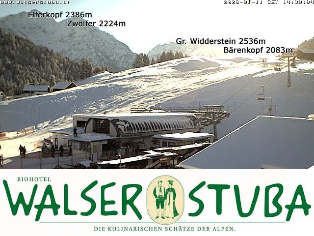 Archiv Foto Webcam Hotel für Bergfreunde - Walserstuba