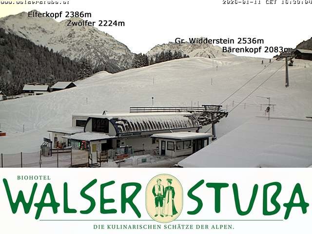 Archiv Foto Webcam Hotel für Bergfreunde - Walserstuba