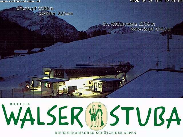 Archived image Webcam Hotel "Walserstuba"