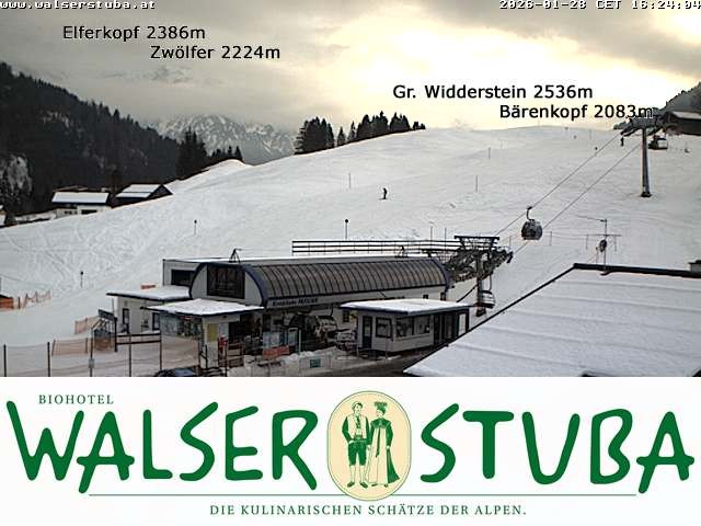 Archiv Foto Webcam Hotel für Bergfreunde - Walserstuba