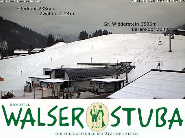 Archiv Foto Webcam Hotel für Bergfreunde - Walserstuba