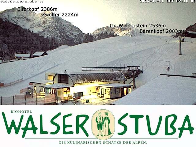 Archiv Foto Webcam Hotel für Bergfreunde - Walserstuba