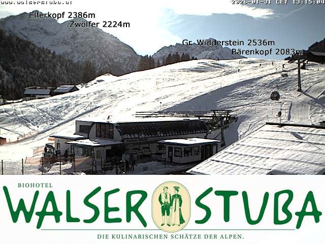 Archiv Foto Webcam Hotel für Bergfreunde - Walserstuba