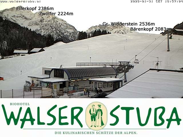 Archiv Foto Webcam Hotel für Bergfreunde - Walserstuba