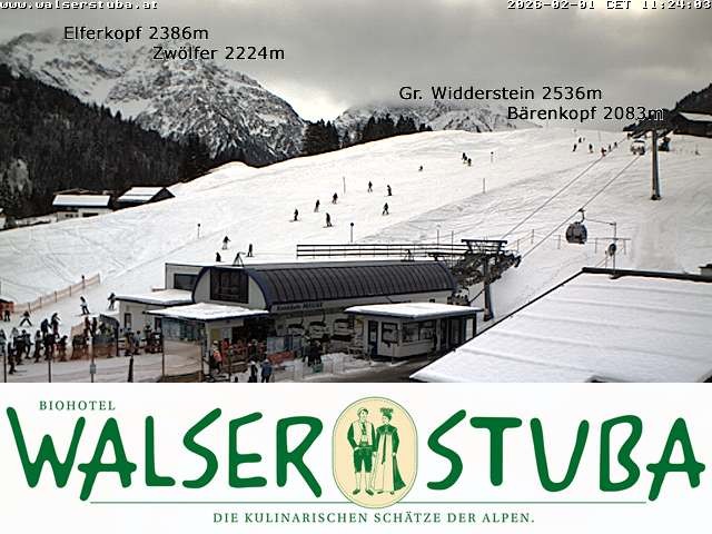 Archiv Foto Webcam Hotel für Bergfreunde - Walserstuba
