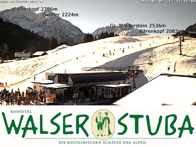 Archiv Foto Webcam Hotel für Bergfreunde - Walserstuba