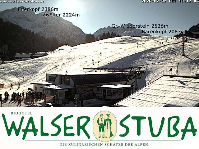 Archiv Foto Webcam Hotel für Bergfreunde - Walserstuba