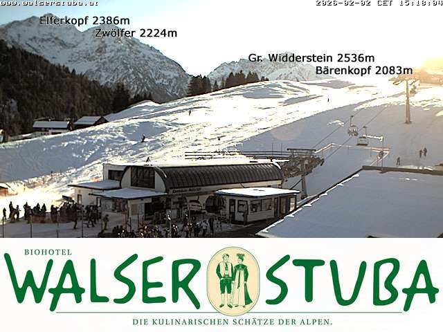 Archiv Foto Webcam Hotel für Bergfreunde - Walserstuba