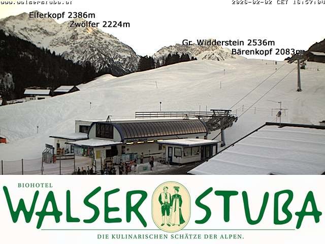 Archiv Foto Webcam Hotel für Bergfreunde - Walserstuba