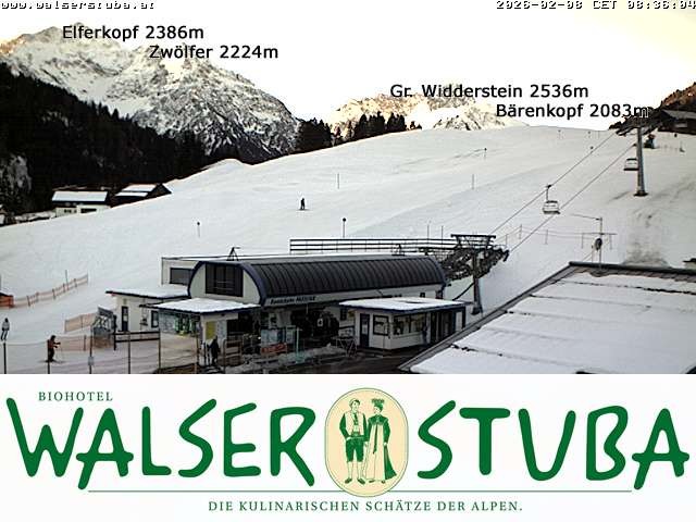 Archiv Foto Webcam Hotel für Bergfreunde - Walserstuba