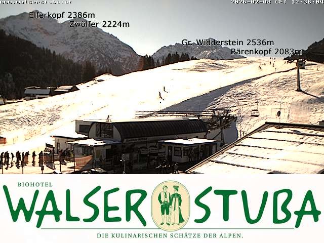 Archiv Foto Webcam Hotel für Bergfreunde - Walserstuba