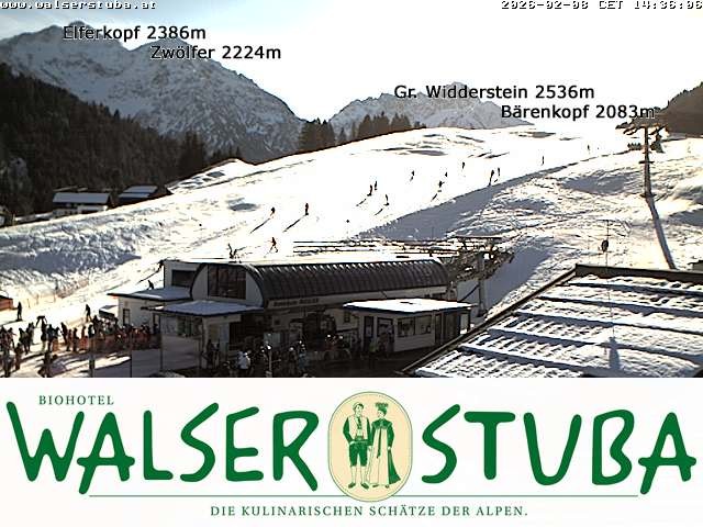 Archiv Foto Webcam Hotel für Bergfreunde - Walserstuba