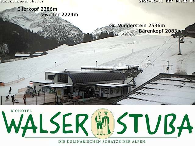Archiv Foto Webcam Hotel für Bergfreunde - Walserstuba
