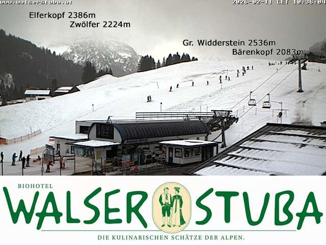 Archiv Foto Webcam Hotel für Bergfreunde - Walserstuba