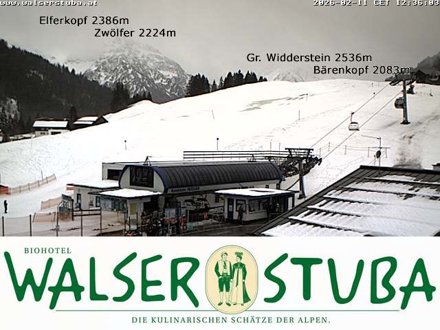 Archived image Webcam Hotel "Walserstuba"