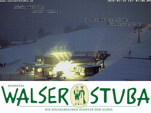 Archiv Foto Webcam Hotel für Bergfreunde - Walserstuba