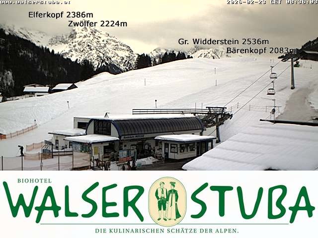 Archiv Foto Webcam Hotel für Bergfreunde - Walserstuba