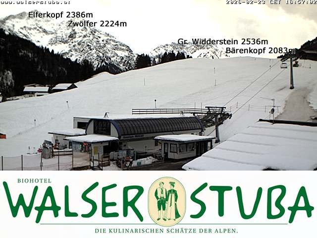 Archiv Foto Webcam Hotel für Bergfreunde - Walserstuba