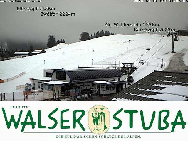 Archiv Foto Webcam Hotel für Bergfreunde - Walserstuba