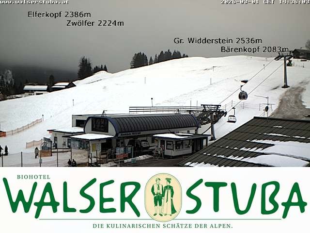 Archiv Foto Webcam Hotel für Bergfreunde - Walserstuba