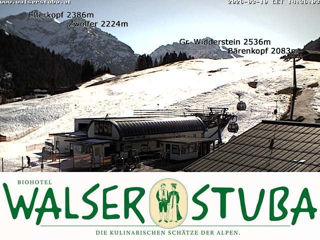 Archiv Foto Webcam Hotel für Bergfreunde - Walserstuba