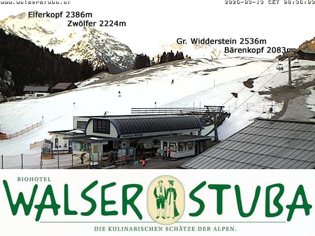 Archiv Foto Webcam Hotel für Bergfreunde - Walserstuba