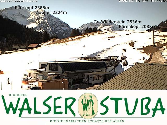 Archiv Foto Webcam Hotel für Bergfreunde - Walserstuba