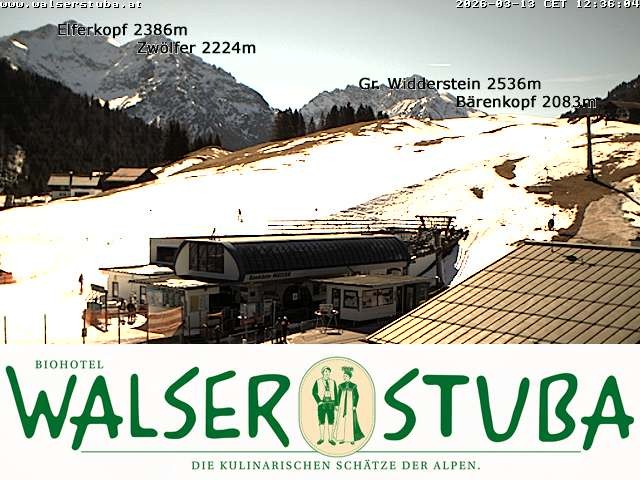 Archiv Foto Webcam Hotel für Bergfreunde - Walserstuba